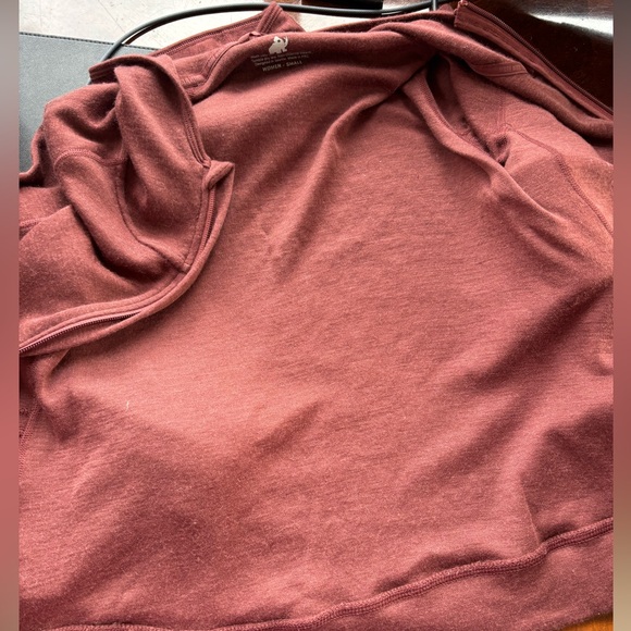 Woolly Womens zip up  Burgundy Hoodie size Small - Picture 8 of 9